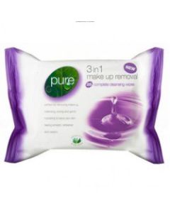 pure 3in1 makeup removal wipes