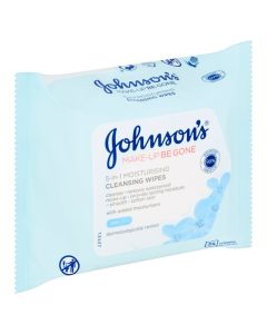 johnson's 5in1 wipes makeup be gone moisturising (25 Pack)