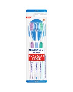 SENSODYNE TOOTHBRUSH SENSITIVE 3PK