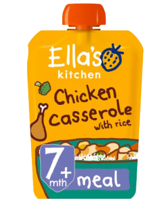 Organic Chicken and Rice Casserole Baby Pouch 7+ months 130g