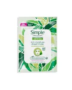 simple rich moisture sheet mask