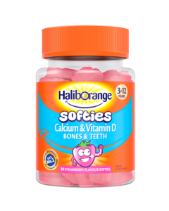 Haliborange Softies Multivitamins Calcium & Vitamin D, Bones & Teeth Strawberry Softies