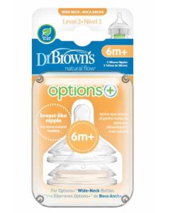 Dr Brown's Options+ Level 3 Teats 2 pack