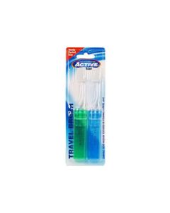 active travel  toothbrush twin pack