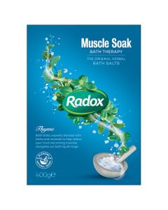 radox bath salts muscle soak 400g