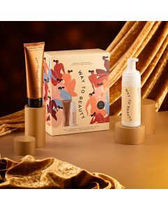 WAY TO BEAUTY THE GLOW UP TANNING GIFT SET MEDIUM