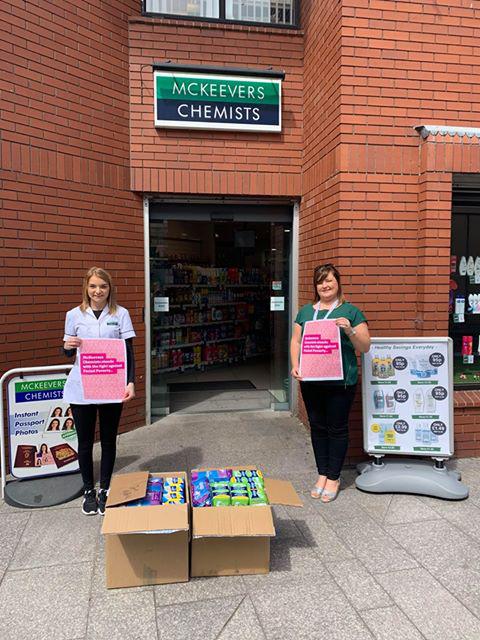 McKeevers Chemists supports Period Poverty with the SHSCT