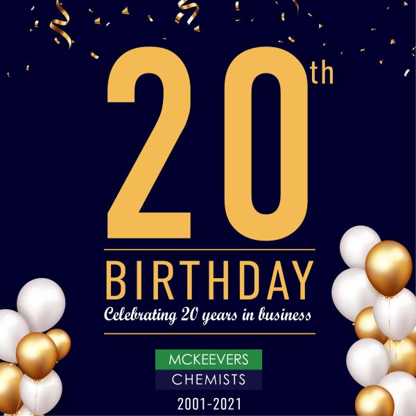 McKeevers Chemists 20th Birthday