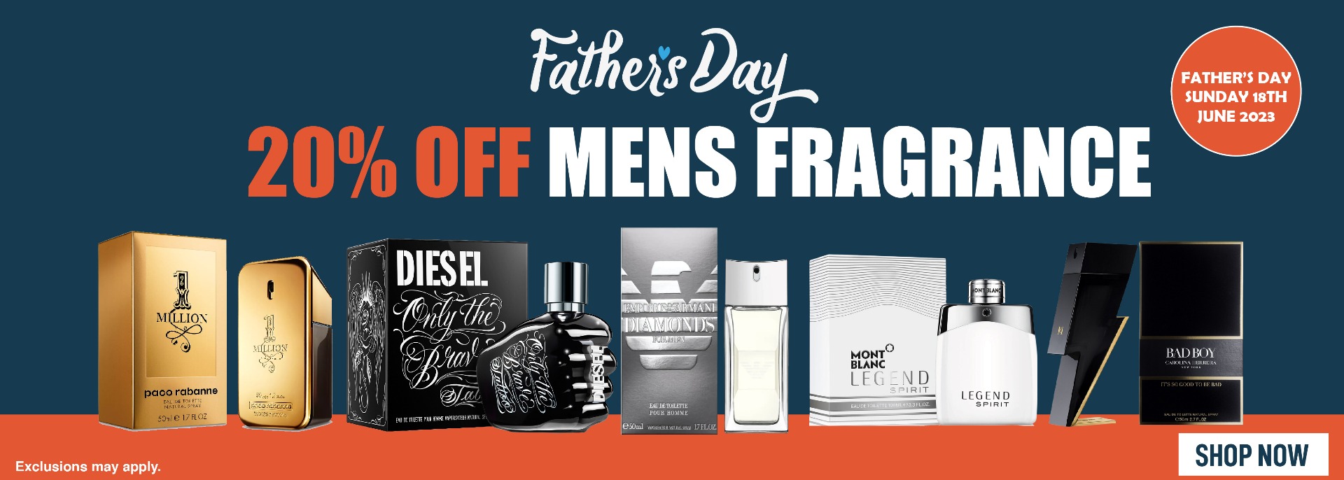 Father's Day 20% Off Fragrance Offer